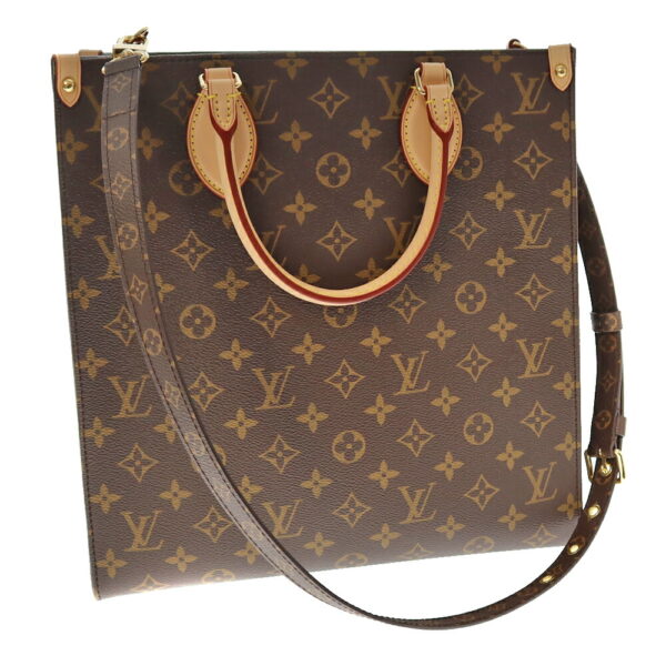 22 1134 11 Louis Vuitton Sac Plat PM Handbag Monogram Canvas Brown