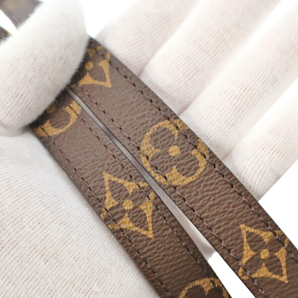 22 1246 16 Louis Vuitton Montaigne MM Handbag Monogram Canvas Brown Purple