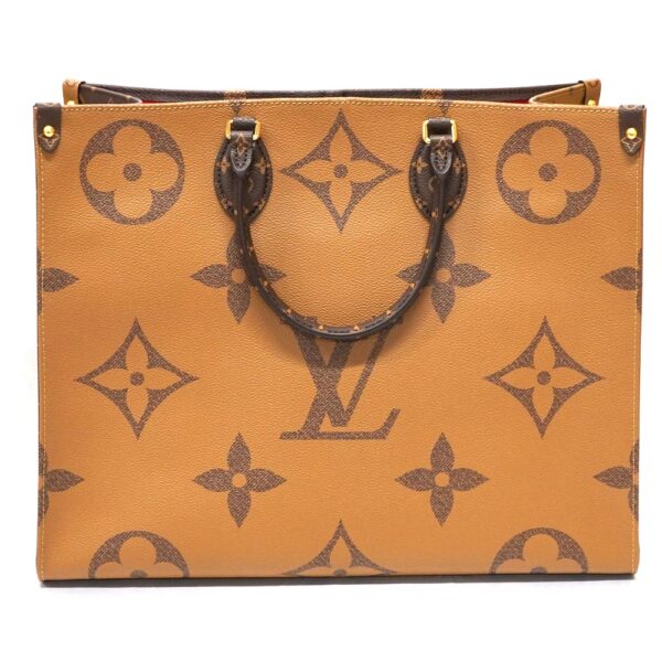 22 132 2 Louis Vuitton On the Go GM 2WAY Bag Giant Reverse Brown