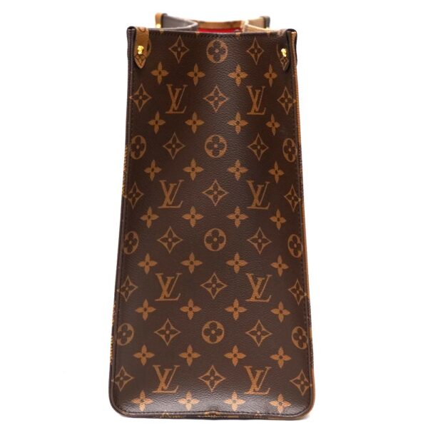 22 132 3 Louis Vuitton On the Go GM 2WAY Bag Giant Reverse Brown