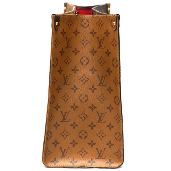 22 132 4 Louis Vuitton On the Go GM 2WAY Bag Giant Reverse Brown