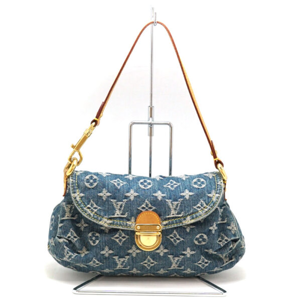 22 1373 Louis Vuitton Mini Pleaty Monogram Denim Handbag