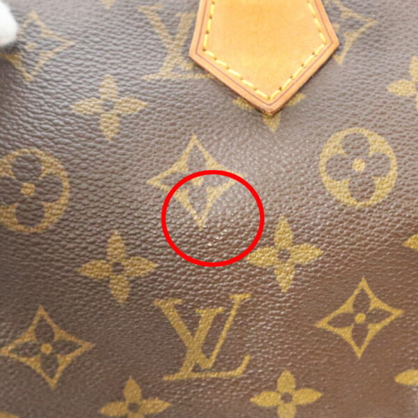 22 1428 11 Louis Vuitton Speedy 35 Handbag Monogram Canvas Brown