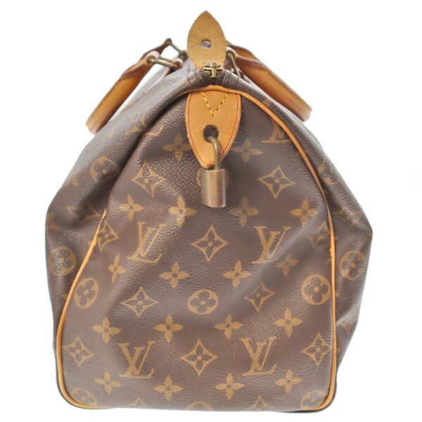 22 1428 3 Louis Vuitton Speedy 35 Handbag Monogram Canvas Brown