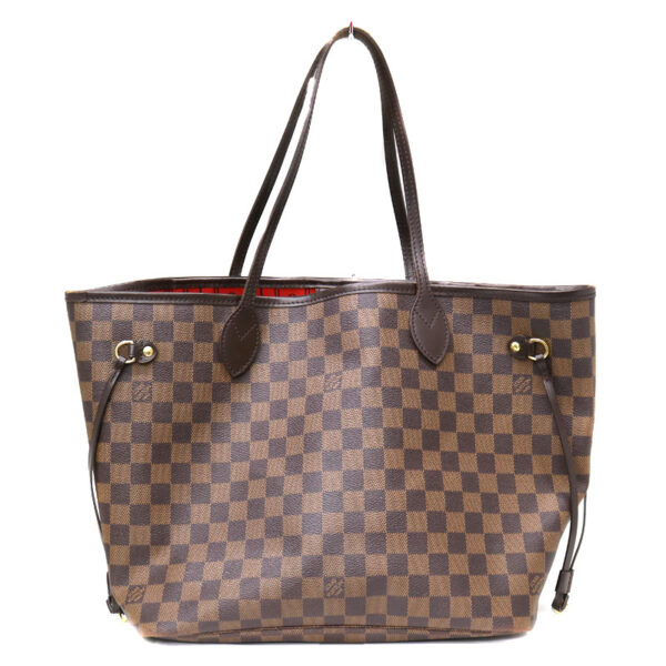 22 1718 2 Louis Vuitton Neverfull MM Tote Bag Damier Brown