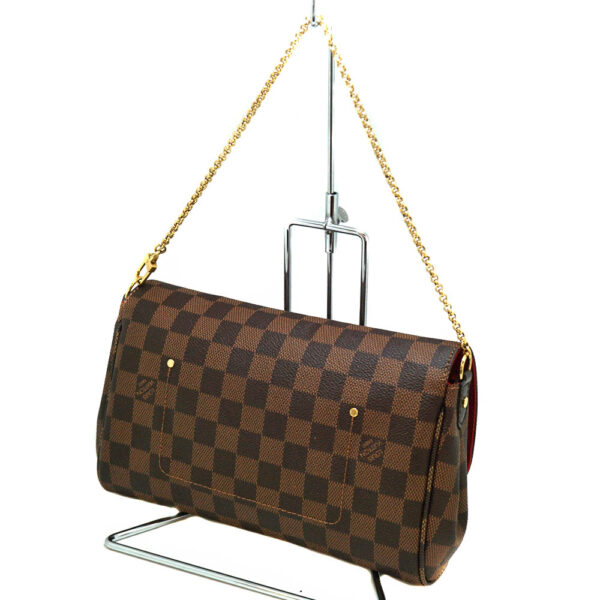 22 1728 2 Louis Vuitton Favorite MM 2Way Bag Canvas Brown