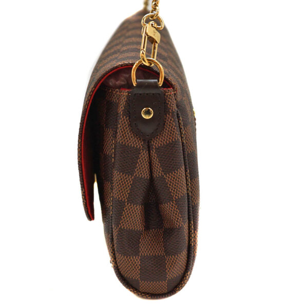 22 1728 3 Louis Vuitton Favorite MM 2Way Bag Canvas Brown