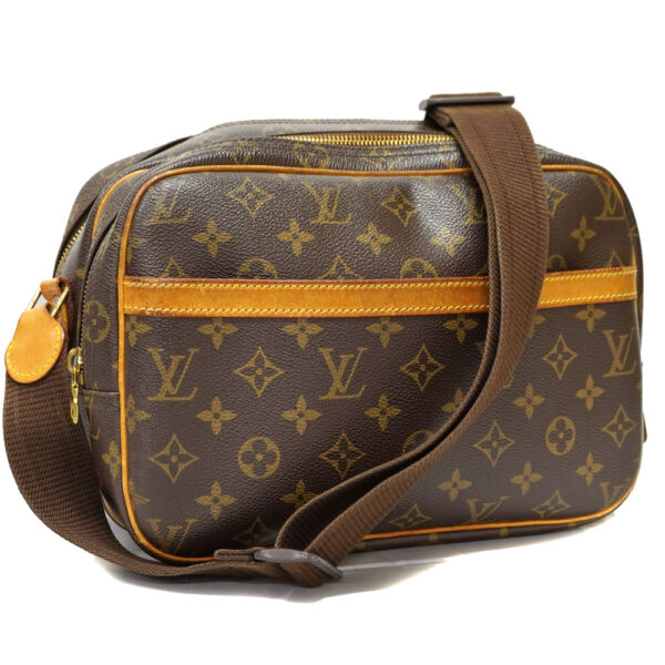 22 1760 Louis Vuitton Reporter PM Crossbody Bag Canvas Brown