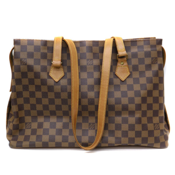 22 1997 2 Louis Vuitton Colombine Tote Bag Damier Canvas Ebene Brown