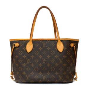 22 2028 1 Louis Vuitton Neverfull PM Tote Bag Damier Ebene Brown