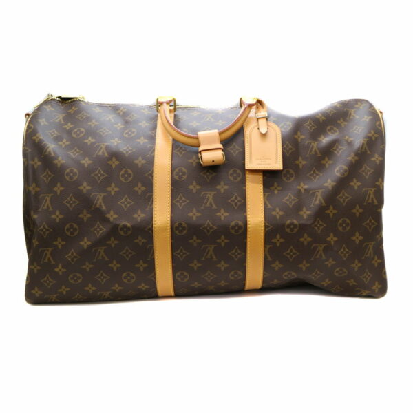 22 2070 2 Louis Vuitton Keepall Bandouliere 55 Bag Monogram Brown