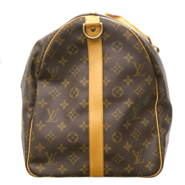 22 2070 4 Louis Vuitton Keepall Bandouliere 55 Bag Monogram Brown