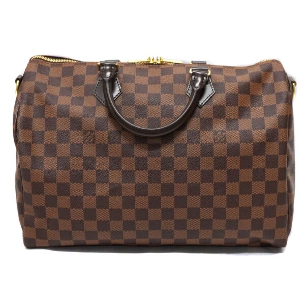 22 2096 1 Louis Vuitton Pedie Bandouliere 35 Damier Ebene Handbag Brown