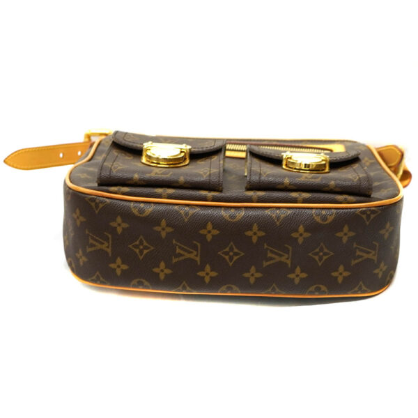 22 2145 5 Louis Vuitton Hudson GM Shoulder Bag Canvas Brown