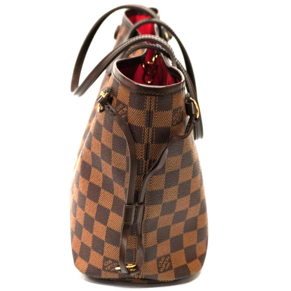 22 2203 4 Louis Vuitton Neverfull PM Tote Bag Damier Ebene Brown