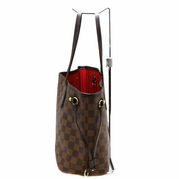 22 2250 3 Louis Vuitton Neverfull PM Tote Bag Damier Canvas Ebene Brown