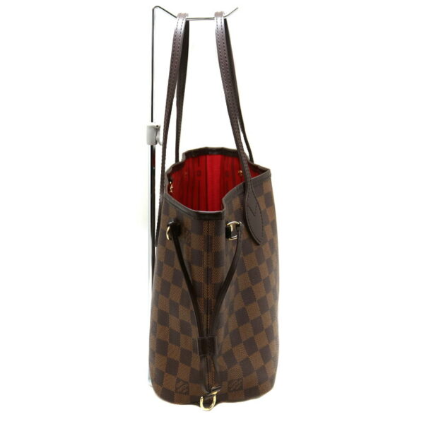 22 2250 4 Louis Vuitton Neverfull PM Tote Bag Damier Canvas Ebene Brown