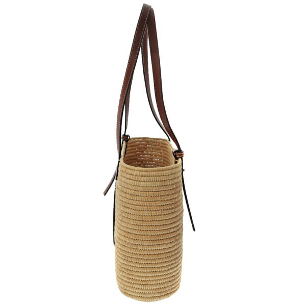 22 2296 3 Loewe Raffia Palm Leaf Handbag Natural Tan Beige