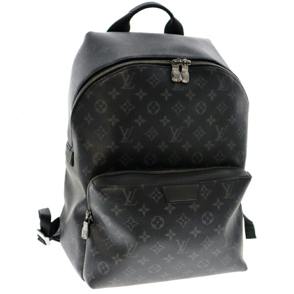 22 25 1 Louis Vuitton Backpack Monogram Eclipse Black Gray