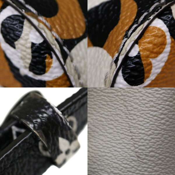 22 2548 10 Louis Vuitton Neo Noe Shoulder Bag Monogram Jungle Yvoir White