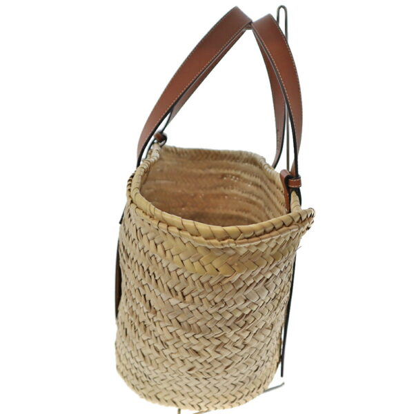 22 2550 3 Loewe Basket Palm Leaf Tote Bag Tan Beige