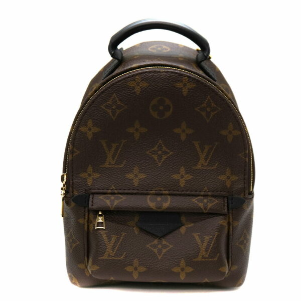 22 2929 1 Louis Vuitton Palm Springs Backpack Monogram Black Brown