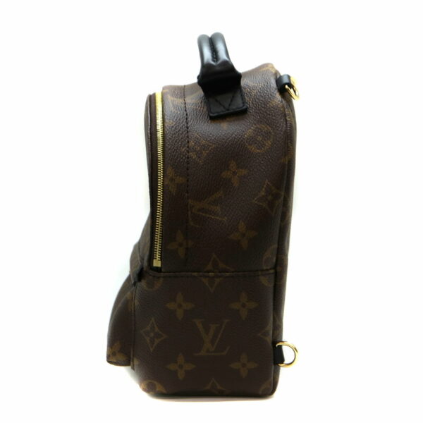 22 2929 3 Louis Vuitton Palm Springs Backpack Monogram Black Brown