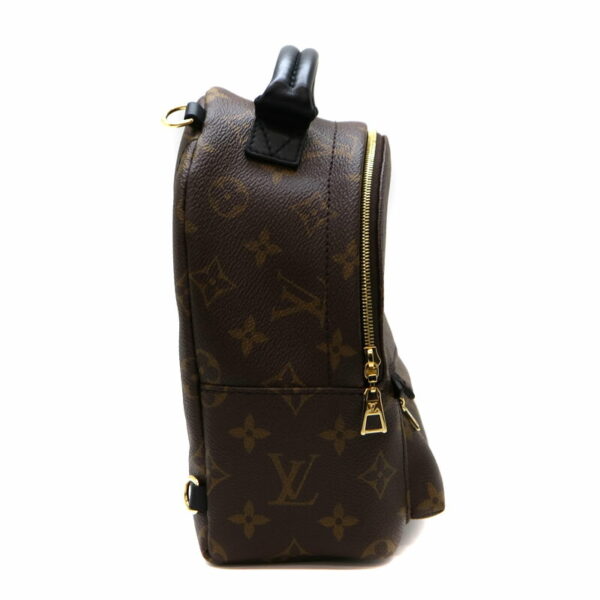 22 2929 4 Louis Vuitton Palm Springs Backpack Monogram Black Brown