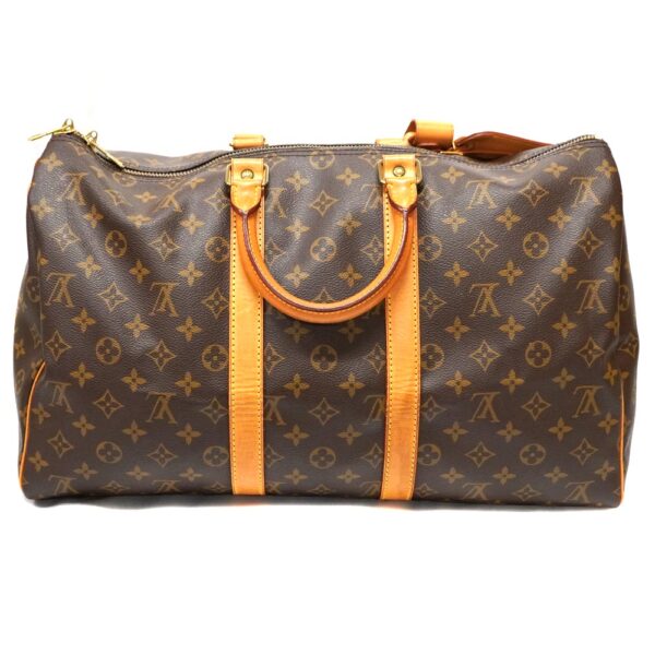 22 2990 2 Louis Vuitton Keepall 50 Monogram Canvas Bag Brown