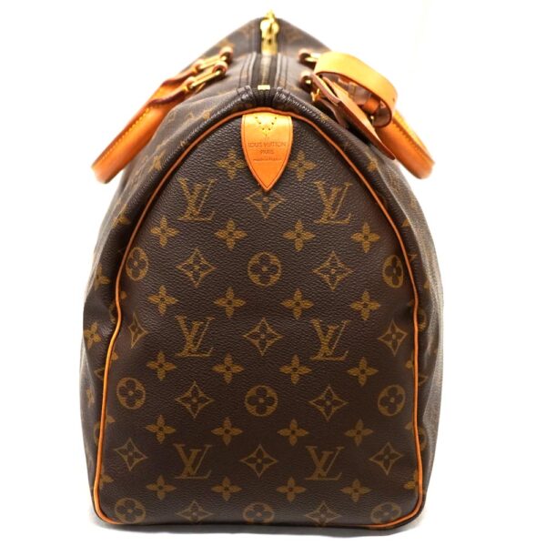 22 2990 4 Louis Vuitton Keepall 50 Monogram Canvas Bag Brown