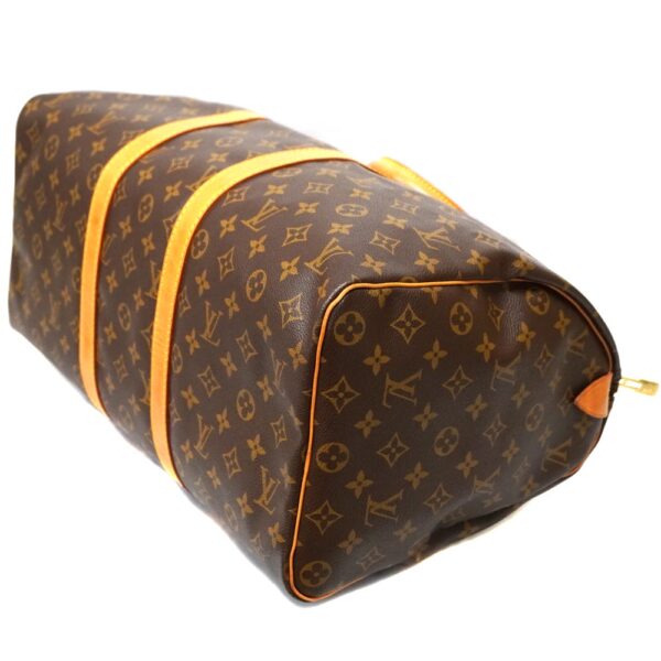 22 2990 6 Louis Vuitton Keepall 50 Monogram Canvas Bag Brown