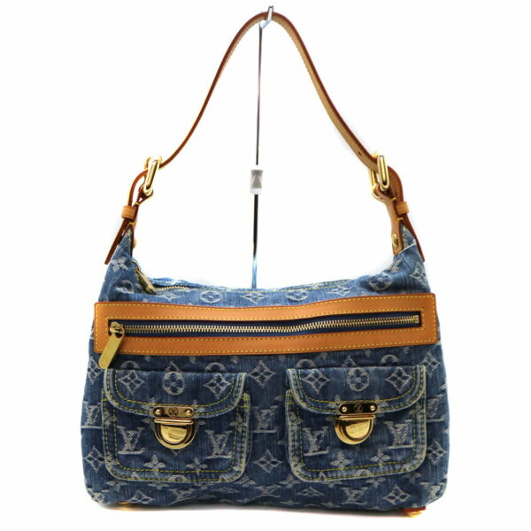 22 3056 1 Louis Vuitton Baggy PM Handbag Denim Blue