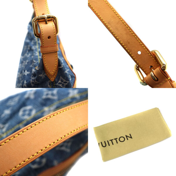 22 3056 12 Louis Vuitton Baggy PM Handbag Denim Blue