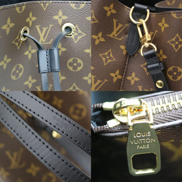 22 3071 9 Louis Vuitton Neonoe Shoulder Bag Monogram Brown Black