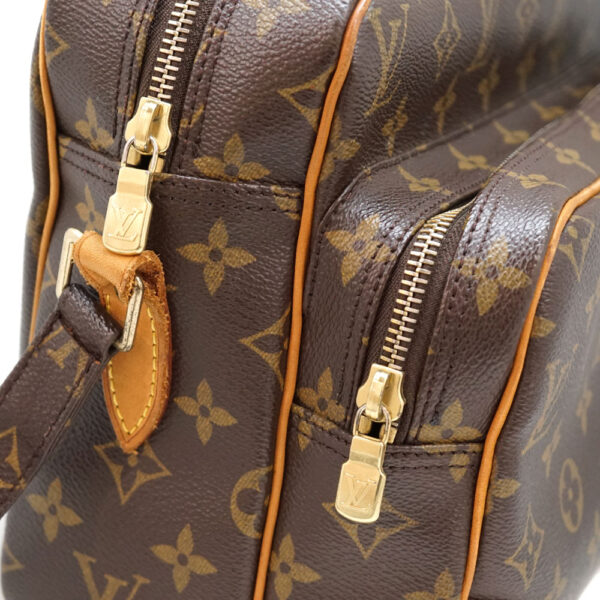 22 315 6 Louis Vuitton Nile Monogram Canvas Shoulder Bag Brown