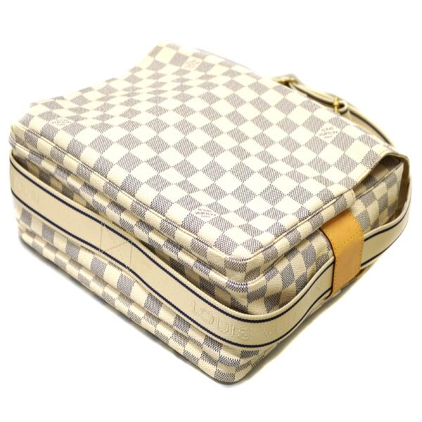 22 3182 6 Louis Vuitton Naviglio Damier Azur Canvas Shoulder Bag White