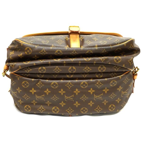 22 3202 5 Louis Vuitton Saumur 35 Monogram Canvas Shoulder Bag Brown