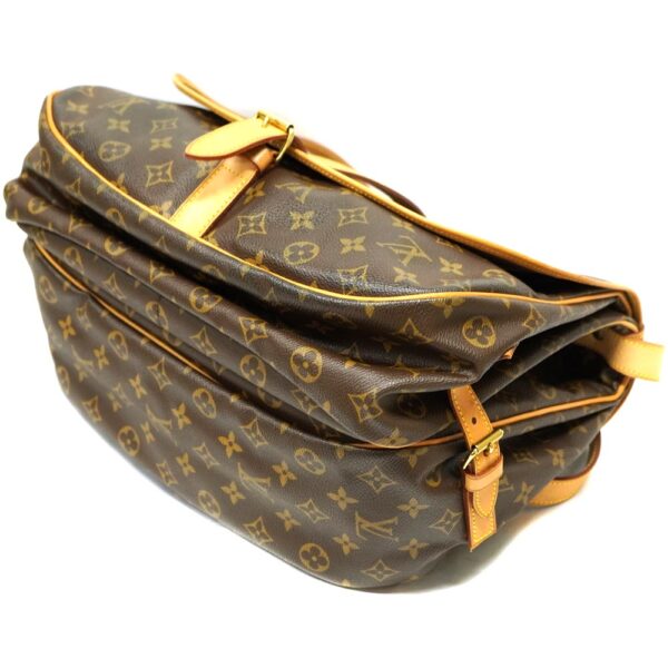 22 3202 6 Louis Vuitton Saumur 35 Monogram Canvas Shoulder Bag Brown