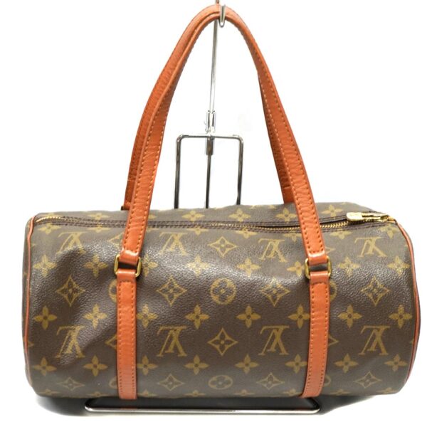 22 3207 2 Louis Vuitton Papillon 30 Monogram Canvas Tubular Bag Brown