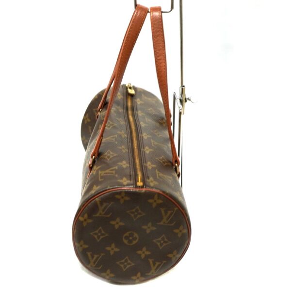 22 3207 4 Louis Vuitton Papillon 30 Monogram Canvas Tubular Bag Brown