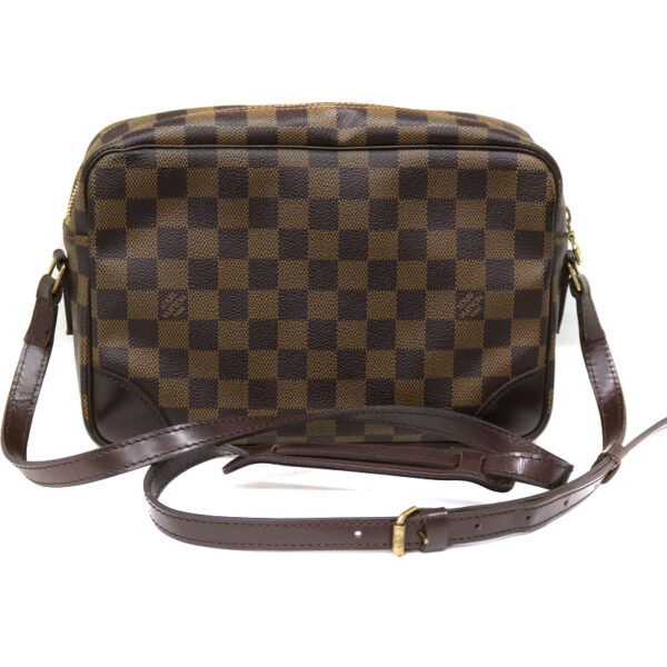 22 3302 2 Louis Vuitton Trocadero 27 Shoulder Bag Damier Canvas Ebene Brown