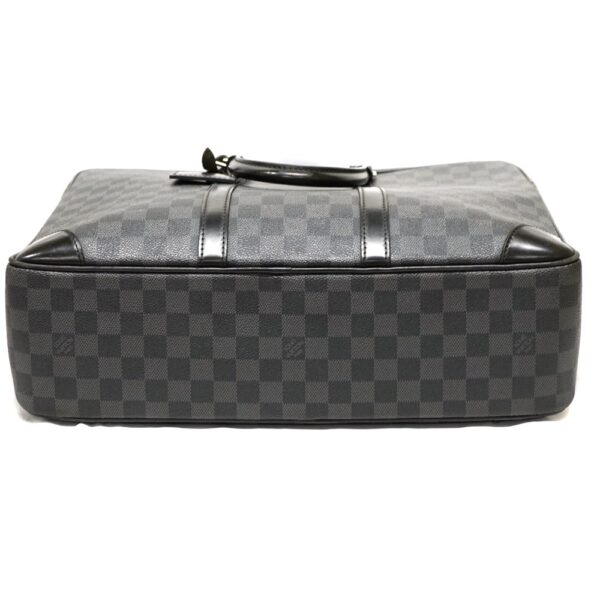 22 3302 5 Louis Vuitton Porte de Cumain Voyage Damier Graphite Business Bag