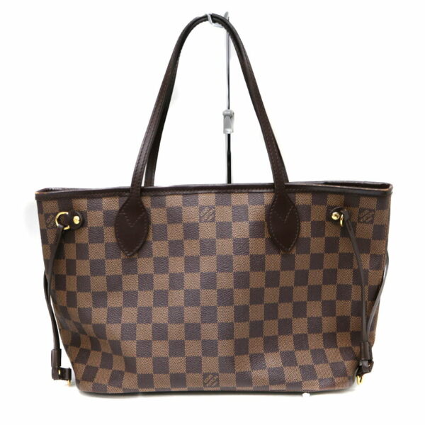 22 3415 2 Louis Vuitton Neverfull PM Tote Bag Canvas Brown