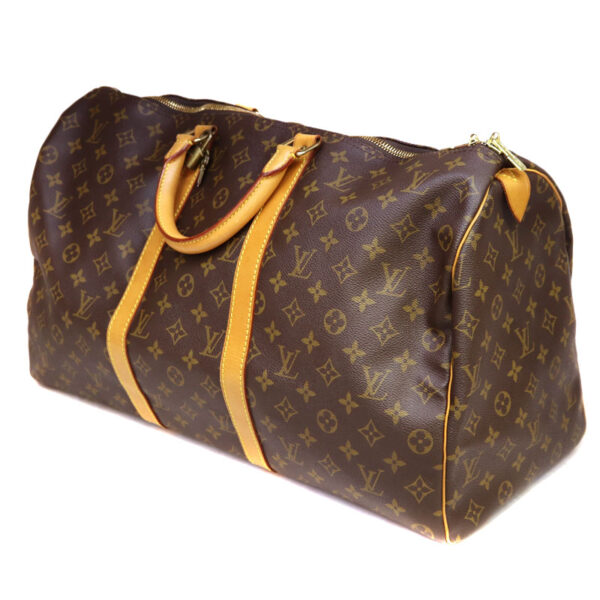 22 3490 1 Louis Vuitton Keepall 50 Bag Monogram Canvas Brown