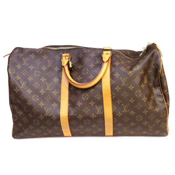 22 3490 2 Louis Vuitton Keepall 50 Bag Monogram Canvas Brown