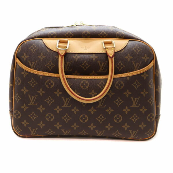 22 3514 1 Louis Vuitton Bowling Vanity Handbag Monogram Canvas Brown