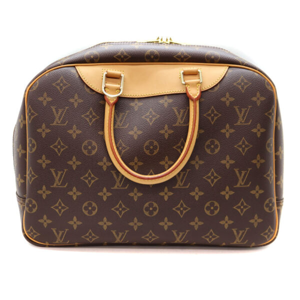 22 3514 2 Louis Vuitton Bowling Vanity Handbag Monogram Canvas Brown