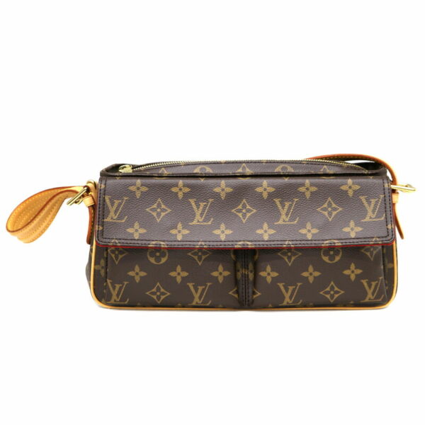 22 3667 2 Louis Vuitton Viva Cite MM Shoulder Bag Monogram Canvas Brown