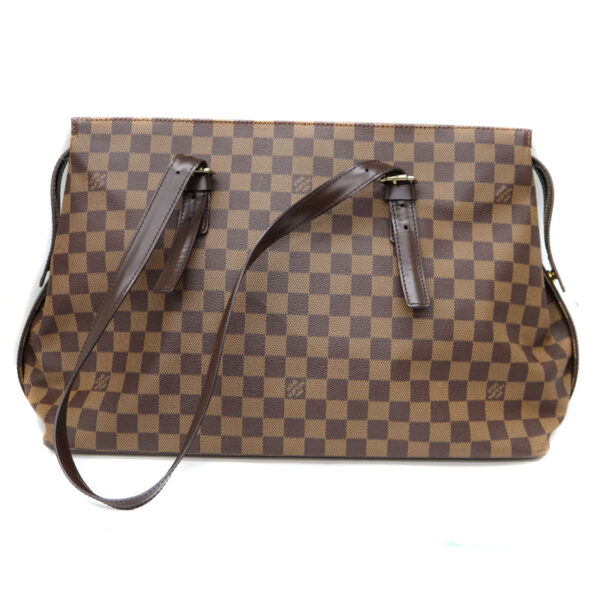 22 3814 1 Louis Vuitton Chelsea Shoulder Bag Canvas Brown