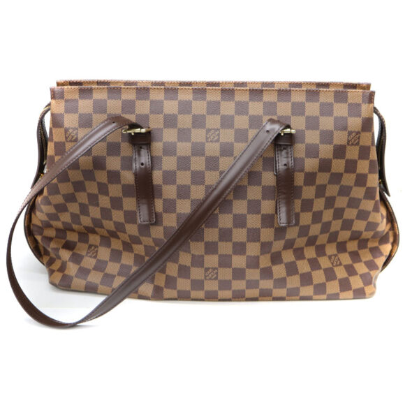 22 3814 2 Louis Vuitton Chelsea Shoulder Bag Canvas Brown